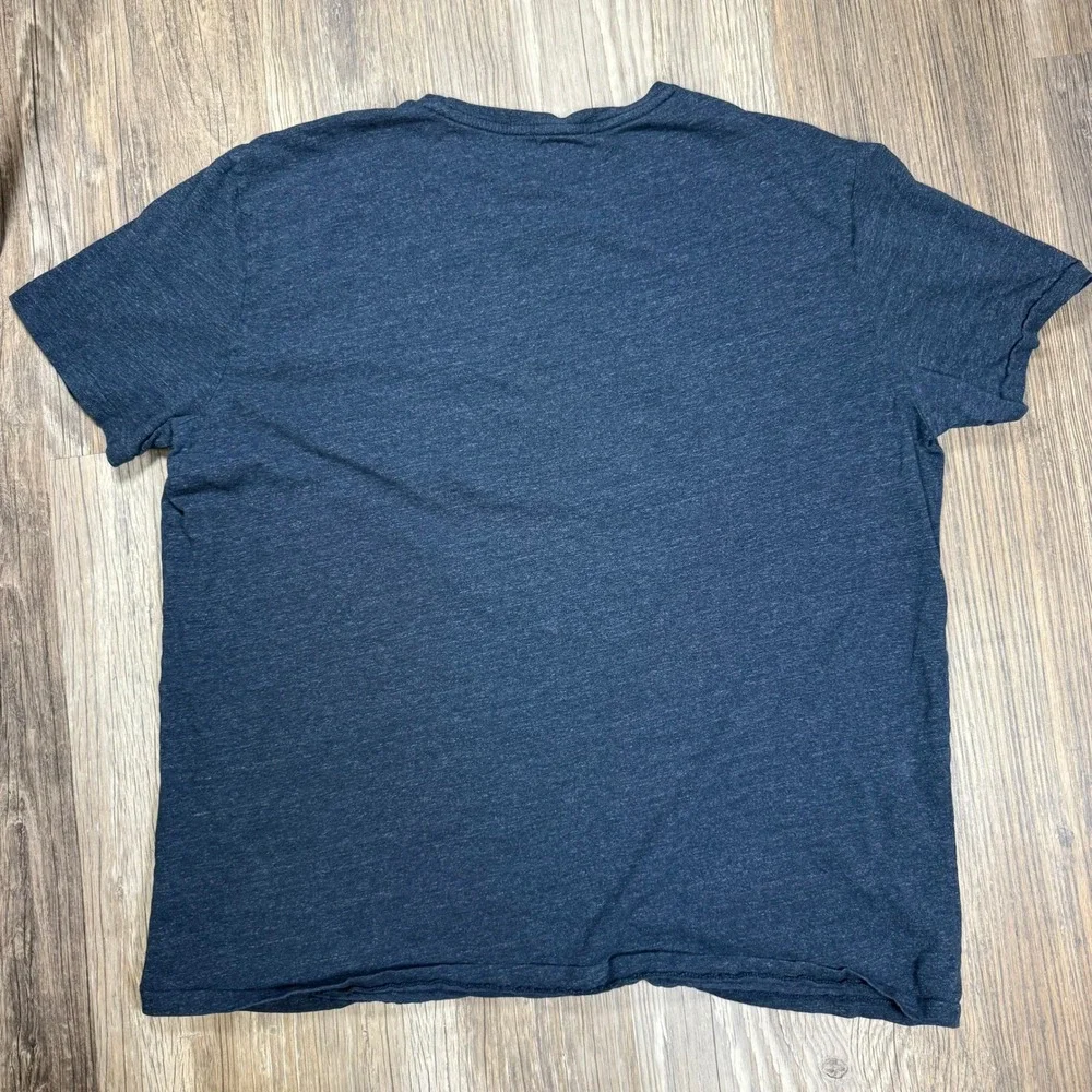 Polo Ralph Lauren Mens XL Navy Blue‎ Heather Pocket T-Shirt Cotton Pony Logo